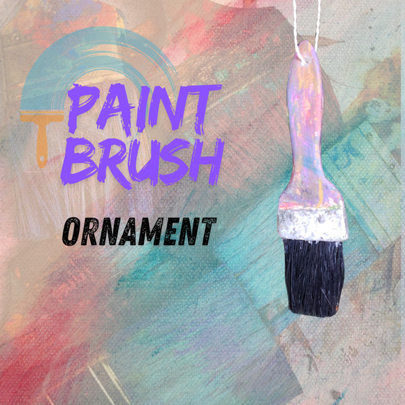 Paint Brush Ornament Vintage Look Artist Home Decorators Gift Cody Foster - Picture 1 of 4